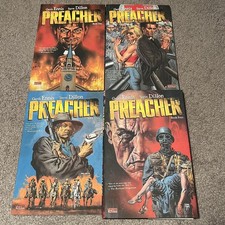 Preacher complete Vol 1-4TPB lot Brand New- 1 Hardcover picture