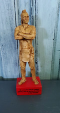 VTG Carved Small Statue of Chief Tawonka by J. Giuffre Handcrafted Art Rare picture