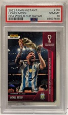 Lionel Messi Panini Instant FIFA World Cup 2022 PSA 10 picture