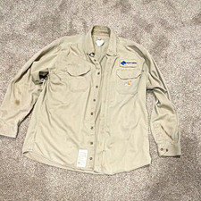 Vintage Sunoco Logistics FR Work Shirt XL Flame Resistant Oil Gas Pipeline picture