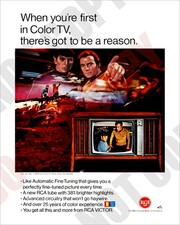 1966 Star Trek Debut in a RCA Television TV Magazine Promo Ad Repro 8x10 Photo picture