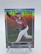 2022 Topps Chrome Zach Pop Refractor Miami Marlins Rookie Card 41 picture