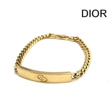 Excellent condition Christian Dior CD Logo Vintage Figaro Chain Bracelet Accesso picture