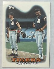 1988 Topps Tiffany #429 Tigers Leaders TL Detroit Tigers picture