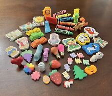 Vintage 80s 1980s Novelty Erasers Large Lot Diener Cars Snoopy Disney Lucy Rigg picture