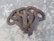Reproduction 5 Pack New York Insane Asylum Cast Iron Jail Cell 3.5
