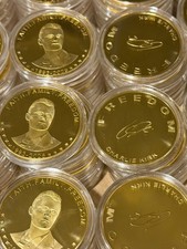Charlie Kirk FREEDOM Coin, 1oz Golden Token, Signed, Turning Point USA ๐บ๐ธ picture