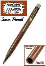 Throw Back Handcrafted 2mm Pencil in Antique Brass with Raw Copper Body / #191 picture