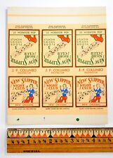 Vintage 1930's New Slipper Night Club Matchbook Cover Lounge New Orleans, La. #6 picture