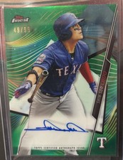 2020 Topps Finest Auto Shin-Soo Choo FA-SSC Green Refractor 49/99 SSG Landers picture