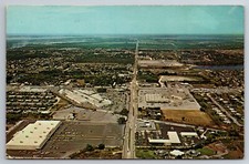 Vintage Postcard FL Bradenton Cortez Shopping Area Aerial View -3860 picture