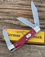 GERMAN CREEK *a SMOOTH RED SMALL STOCKMAN KNIFE KNIVES picture