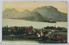 LAmac d' Annecy France Talloires et Combe d'Entrevernes c1905 Postcard L14 picture