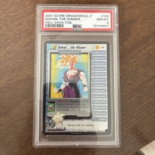 Score 2001 Dragon Ball Z #134 Gohan, the Winner Cell Saga Foil PSA 8 picture