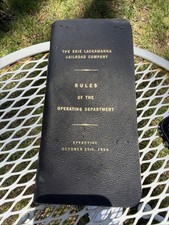 VTG Erie Lackawanna Railroad Operating Rules Book 1954 Updated Through 1970s picture