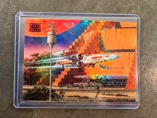 Star Wars Topps Chrome Galaxy 2026 - REBEL BASE #84 - RED Logofractor /5 picture