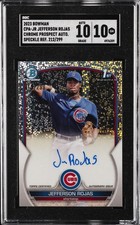 2023 BOWMAN CHROME PROSPECT AUTO. SPECKLE REF. 212/299 JEFFERSON ROJAS SGC 10 GM picture