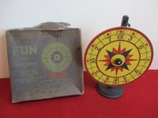 Vintage Collette Mfg. Carnival Gaming Wheel with original box picture