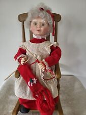 Santa's Best Knitting Mrs. Claus In Rocking Chair Pre-loved picture
