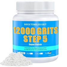 12000 Grit Aluminum Oxide Rock Tumbler Polish – Final Stage Step 5, UltraFine... picture