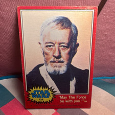 Topps 1977 Star Wars Base Set #129 Obi-Wan Kenobi May The Force Be With You picture