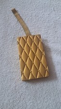Vintage Evans Gold Carryall Compact Minaudiere Quilted Case Puff Only 1940s picture