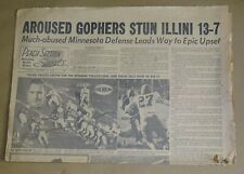 Oct 19 1952 Minneapolis Newspaper Sports GOPHERS STUN ILLINOIS COLLEGE FOOTBALL picture