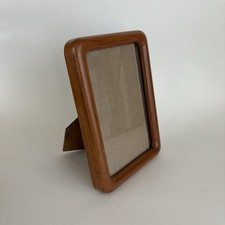 Vintage Mid Century Teak Wood Picture Frame Easel 4x6 picture