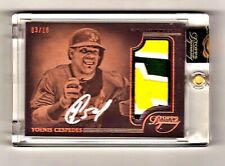 2014  YOENIS CESPEDES Topps Dynasty  Auto Relic  /10 Sealed picture