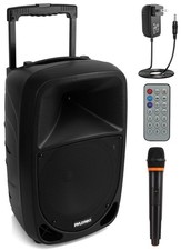 Pyle PSBT105A - 1000W Portable Bluetooth PA Speaker, 10'' 10 inch, Black picture