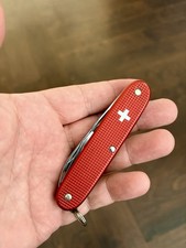 Rare - Victorinox Red Pioneer Alox Old Cross picture