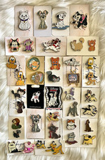 ATTN RESELLERS- Collection of 40 Auth Disney & Fantasy DOGS & CATS Pins picture