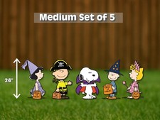 Peanuts trick or treat halloween cutouts | snoopy, charlie brown, lucy, linus & picture