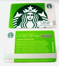 VINTAGE PLASTIC STARBUCKS SPRING 2017 BRIGHT GREEN SIREN MS BACK GIFT CARD picture