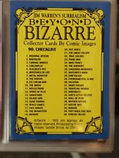 1994 Jim Warren: More Beyond Bizarre Series 1  Complete Trading Card Set 1-90 picture