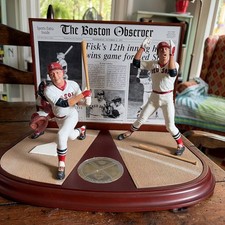 Danbury Mint Carlton Fisk Home Run 1975 World Series Red Sox Greatest Moments picture