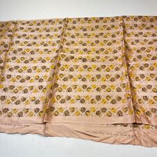fleurs de musee no 84 fabric 1961 french fabric corp yellow roses 45x88 2.4 yr picture