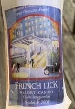 Vintage French Lick Resort & Casino Inauguration Poster October 31st, 2006 Mint picture