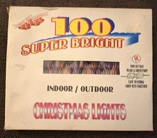 Vintage Liberty Bell 100 Super Bright Multicolor Christmas Lights – Original Box picture