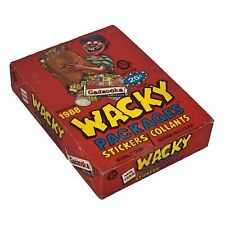 1988 O-Pee-Chee OPC Wacky Packages Stickers 36 CT Unopened Wax Box - Red picture