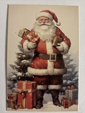 Christmas VINTAGE STYLE Unused Postcard Holiday Wall Decor 4 X 6 picture