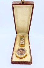 Antique 1920s L'Aiglon The Eaglet French Perfume & Compact Set w/ Original Box picture