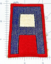 All Red with White Panel US Army 1st Army Patch Inv K8913 picture