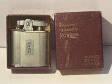 Vintage RONSON KING Cigarette Lighter In Original Box picture