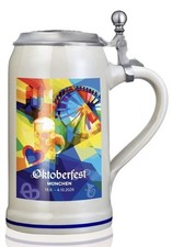 Munich Oktoberfest 2026 Official Beer Stein w Pewter Lid - Brand New In Box picture