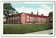 c1920s Whittier Junior High School Exterior Flint Michigan MI Unposted Postcard picture