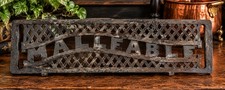 Antique Monarch Malleable Cast Iron Stove Warming Extension Shelf 19.5