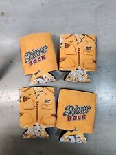 Shiner Bock Beer Koozies Lot Of 4 Fishing Vest Brewery Texas Soda Drink New picture