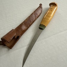 Vintage Rapala Filet Knife 6” Blade Leather Sheath J Marttiini Finland-READ DESC picture