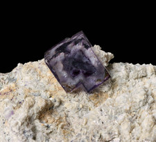 Natural Clear Purple Phantom Cube Fluorite Quartz Crysal Cluster Mineral 273g picture